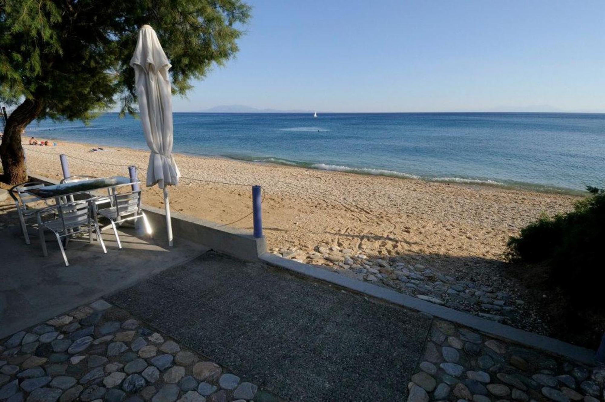 Pano Sto Kyma Studios Plomari Exterior foto